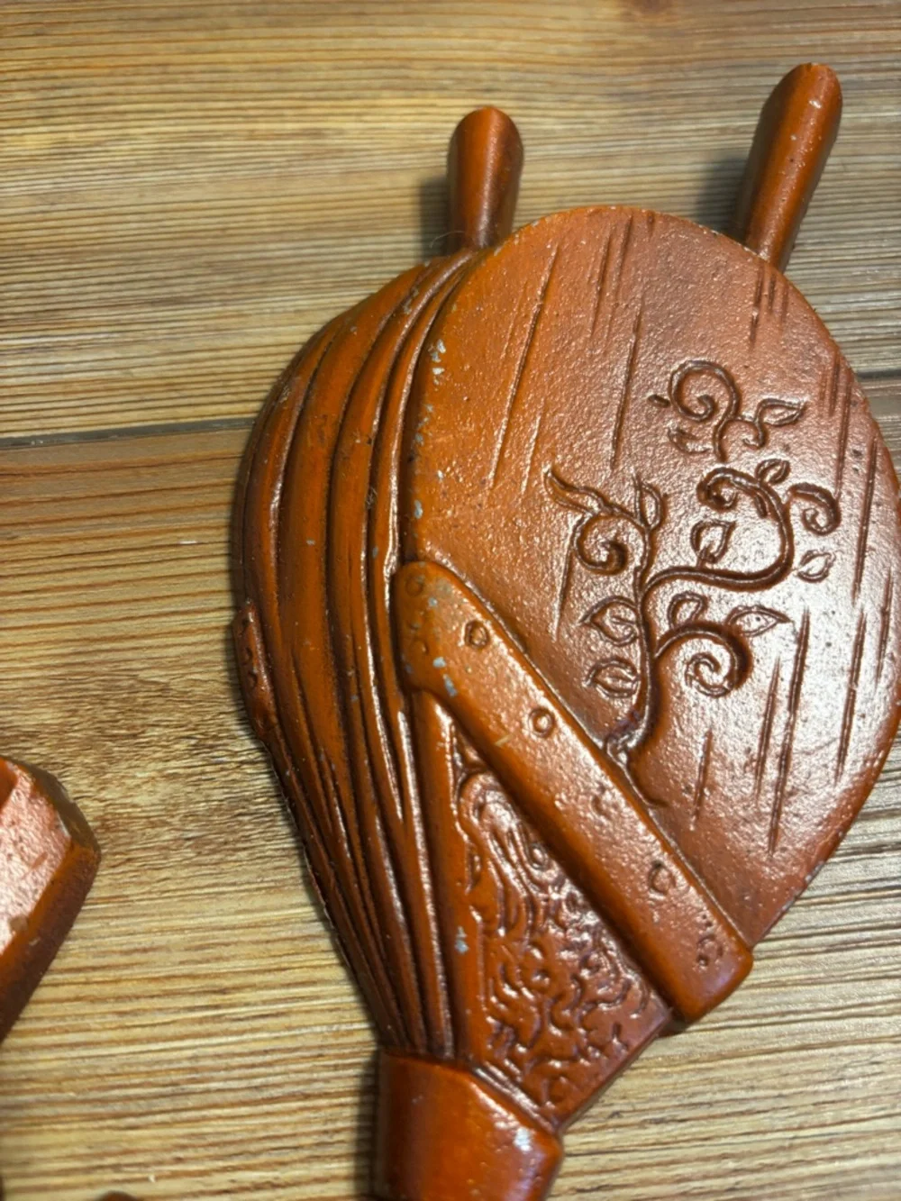 Vintage Rust Brown Decorative Wall Art Set - Home Wall Decor